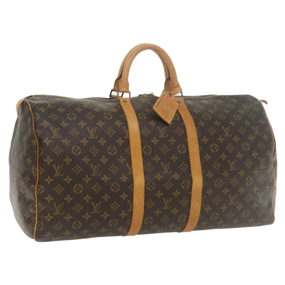 LOUIS VUITTON Monogram Keepall 55 Boston Bag M41424 LV 35295