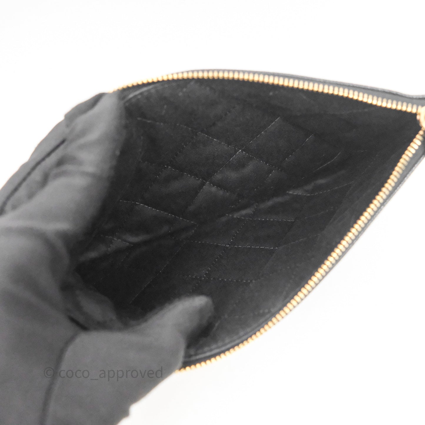 Chanel 22 Small Black Caviar Aged Gold Hardware