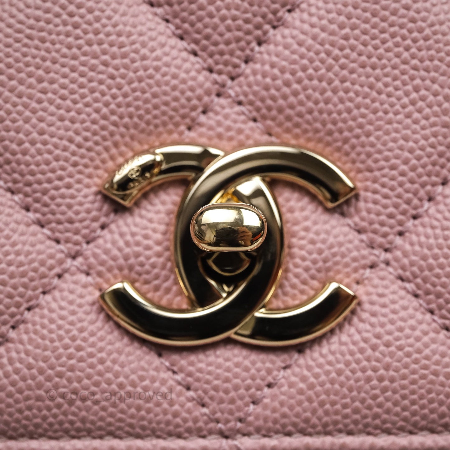 Chanel Quilted Medium Business Affinity Flap Pink Caviar Gold Hardware
