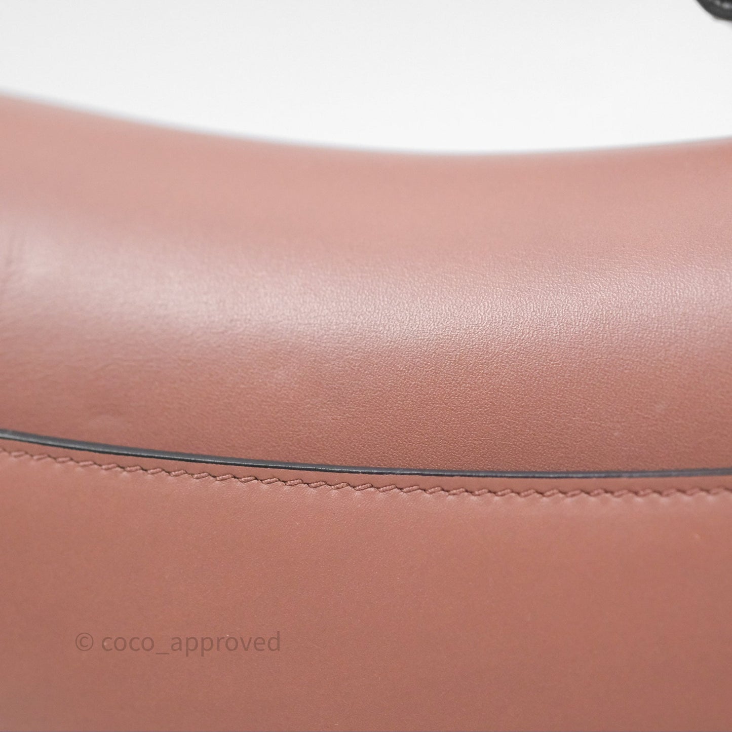 Christian Dior Mini Saddle Bag Rose Taupe Grained Calfskin Gold Hardware