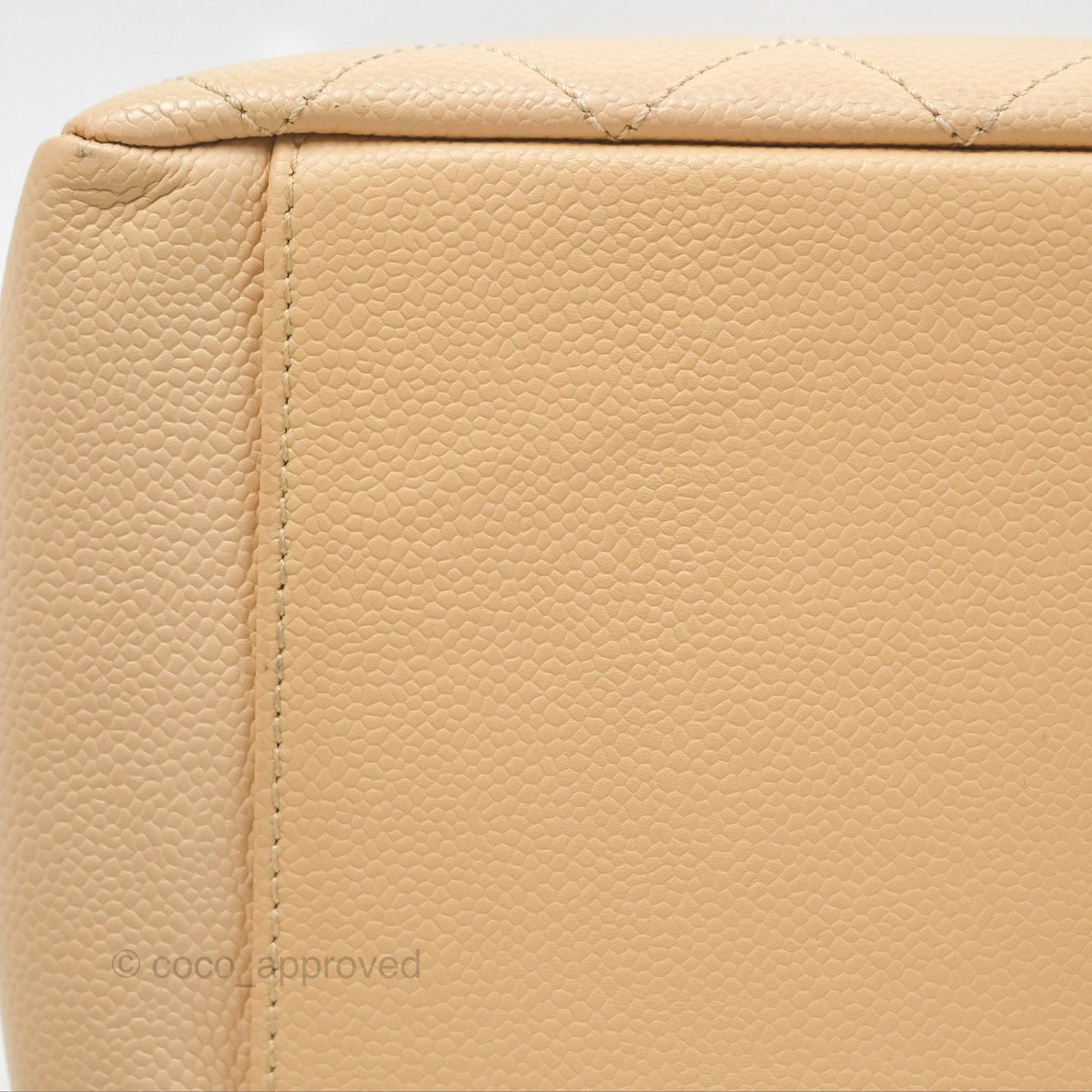 Chanel GST Beige Caviar Gold Hardware