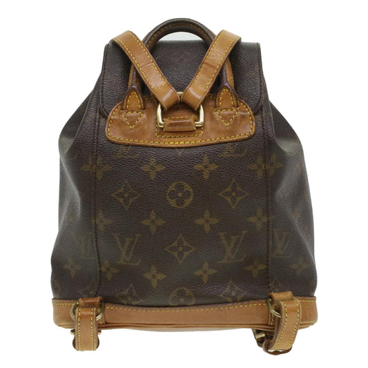 LOUIS VUITTON Monogram Montsouris PM Backpack M51137 LV 35340