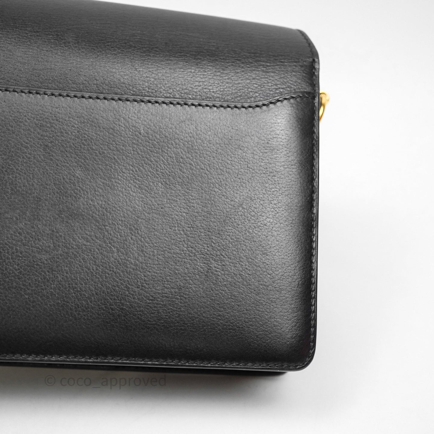 Hermès Roulis Mini 18 Black Veau Evergrain Gold Hardware