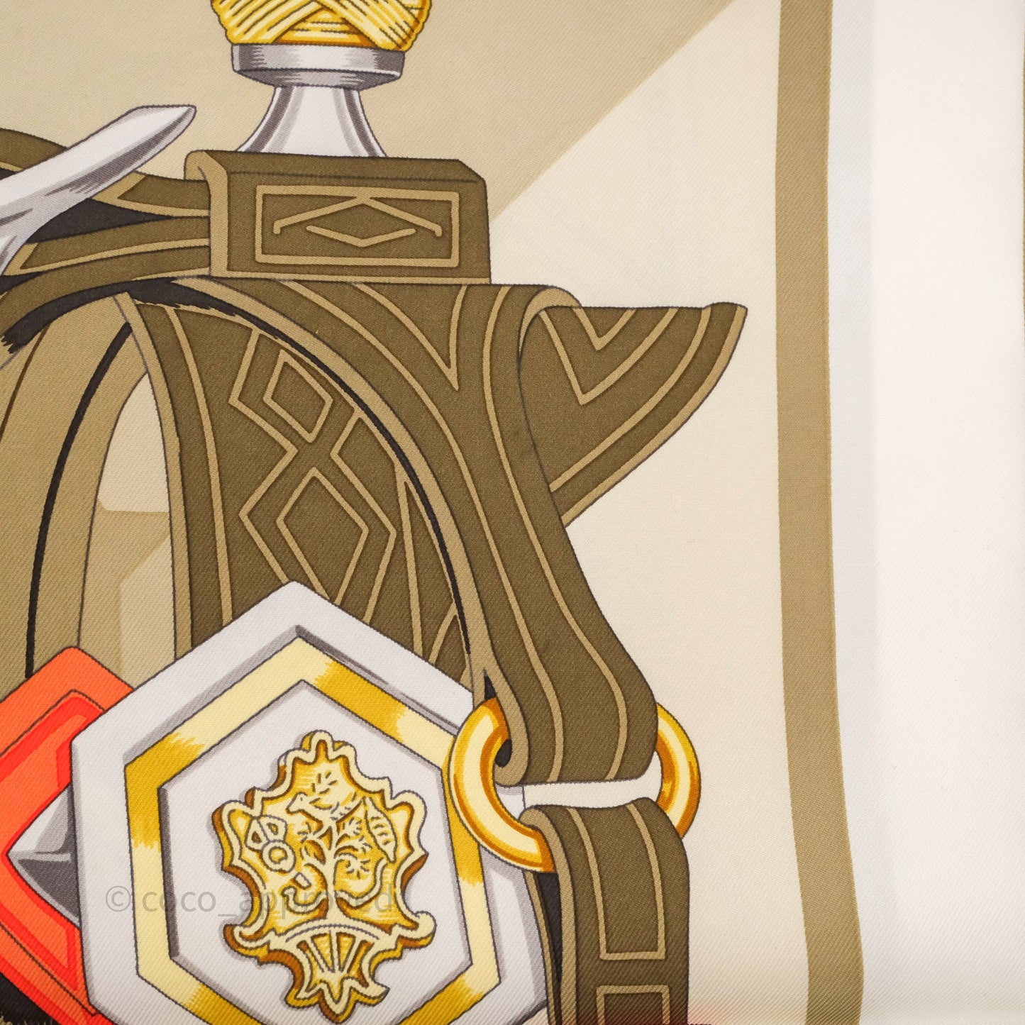 Hermes Brides Et Destin 90 Silk Scarf Vert