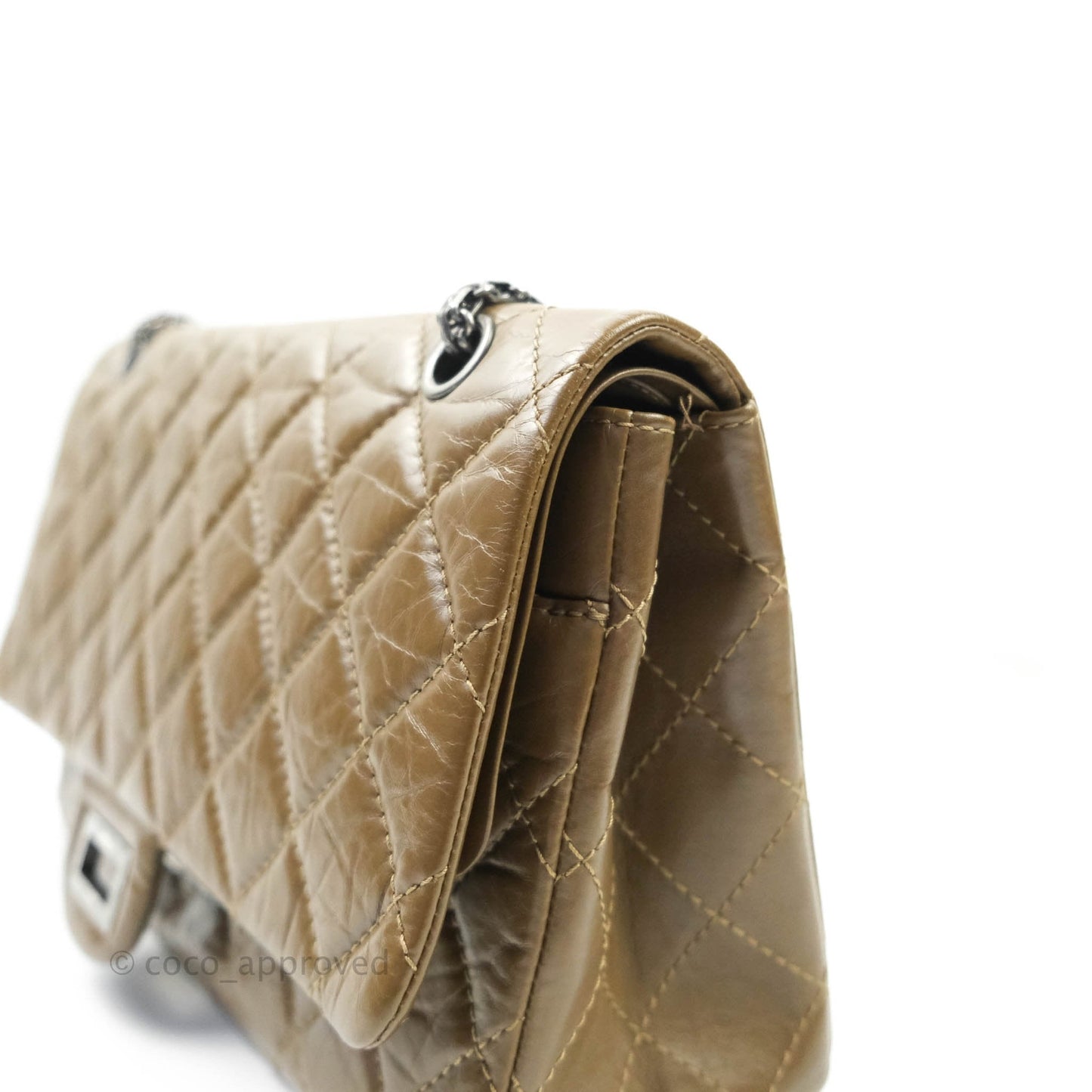 Chanel Reissue Quilted Aged Calfskin Taupe Ruthenium Hardware 227