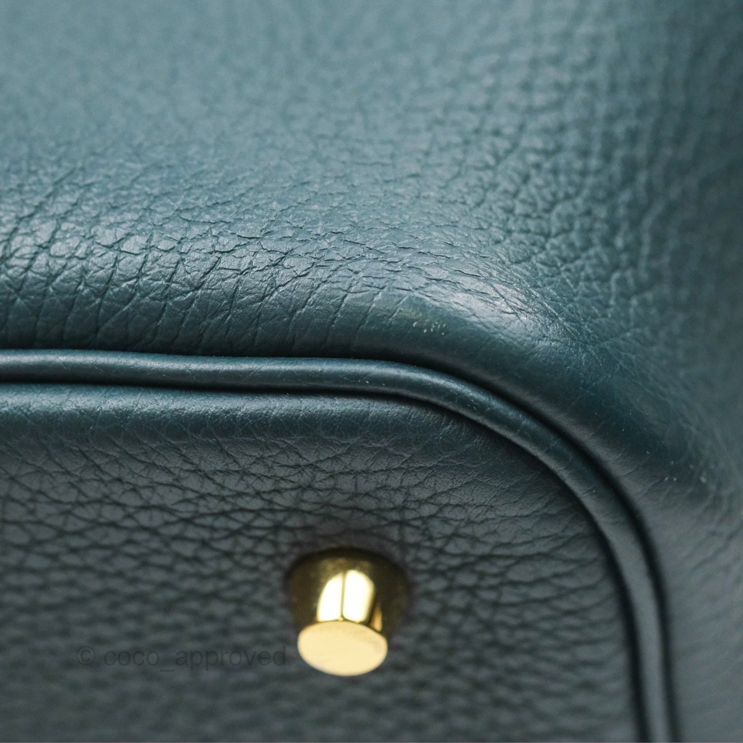 Hermès Picotin 22 Vert Cypress 6O Clemence Gold Hardware