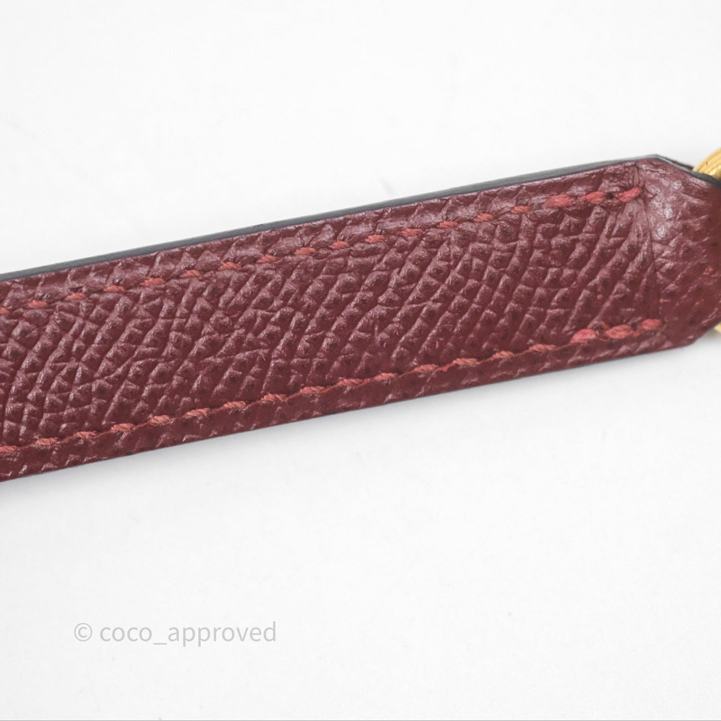 Hermès Sellier Kelly 25 Rouge H Epsom Gold Hardware