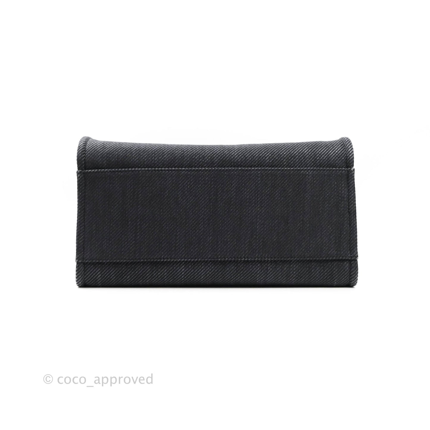 Chanel Large Deauville Charcoal Grey Canvas