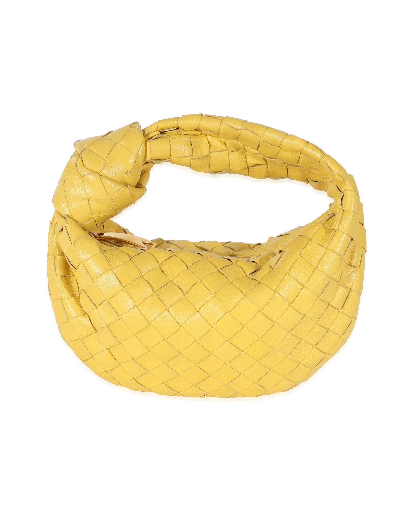 Luxury Bottega Veneta Buttercup Intrecciato Lambskin Mini Jodie