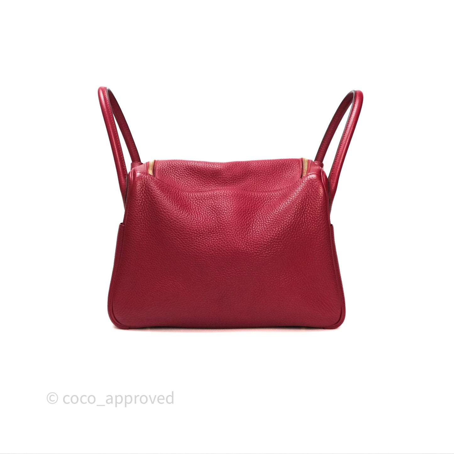 Hermès Lindy 30 Rouge Grenat K1 Clemence Gold Hardware