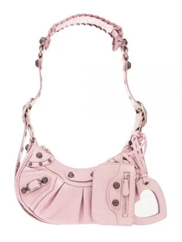 Luxury Balenciaga Le Cagole XS Lambskin Shoulder Bag Pink