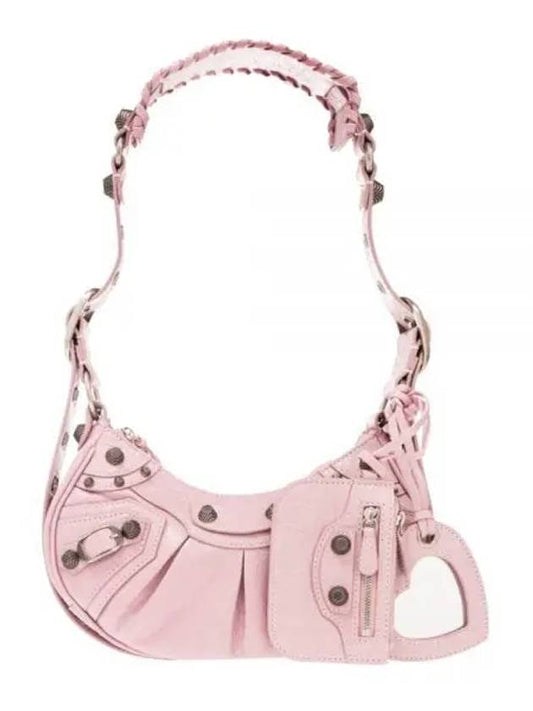 Luxury Balenciaga Le Cagole XS Lambskin Shoulder Bag Pink