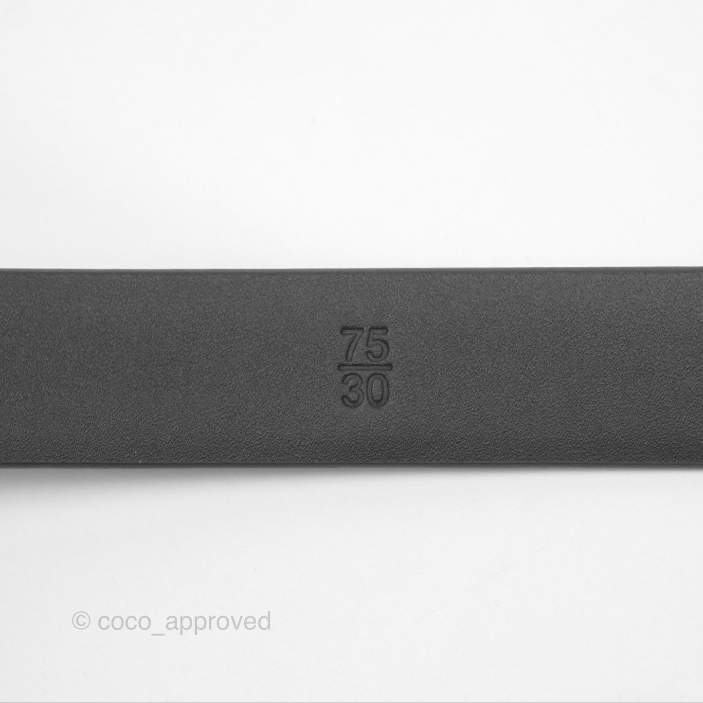 Chanel Pearl CC Belt Black Size 75 24S