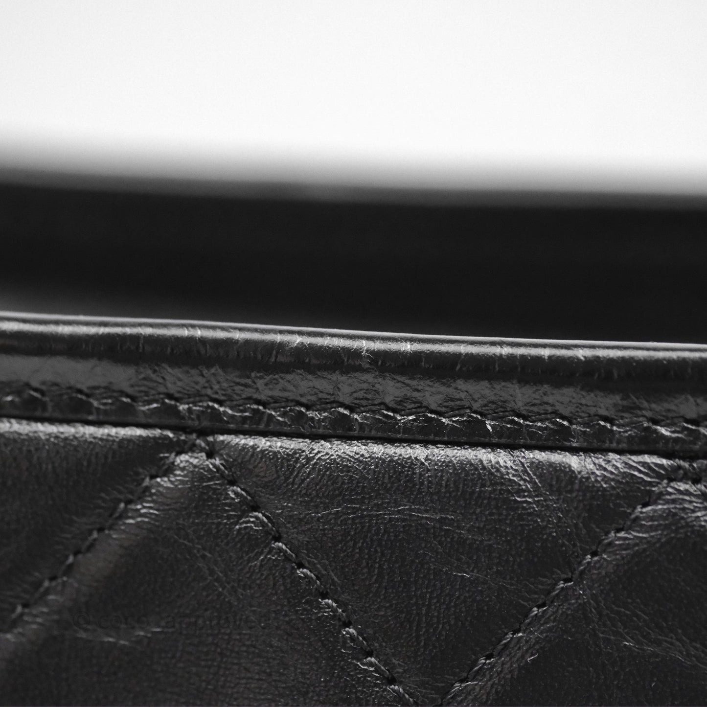 Chanel New Medium Gabrielle Hobo Quilted Black Aged Calfskin