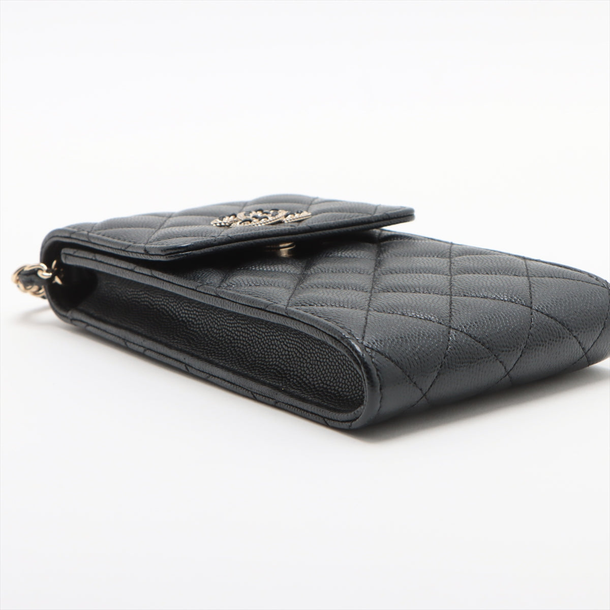 Chanel Matrasse Caviar S Chain Shoulder Bag Phone Case Black G  32rd