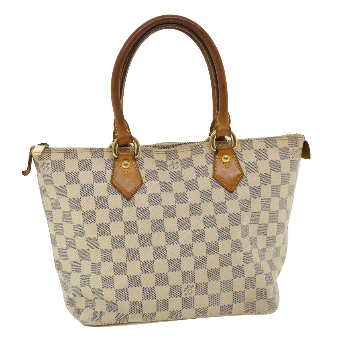 LOUIS VUITTON Damier Azur Saleya PM Tote Bag N51186 LV 35502