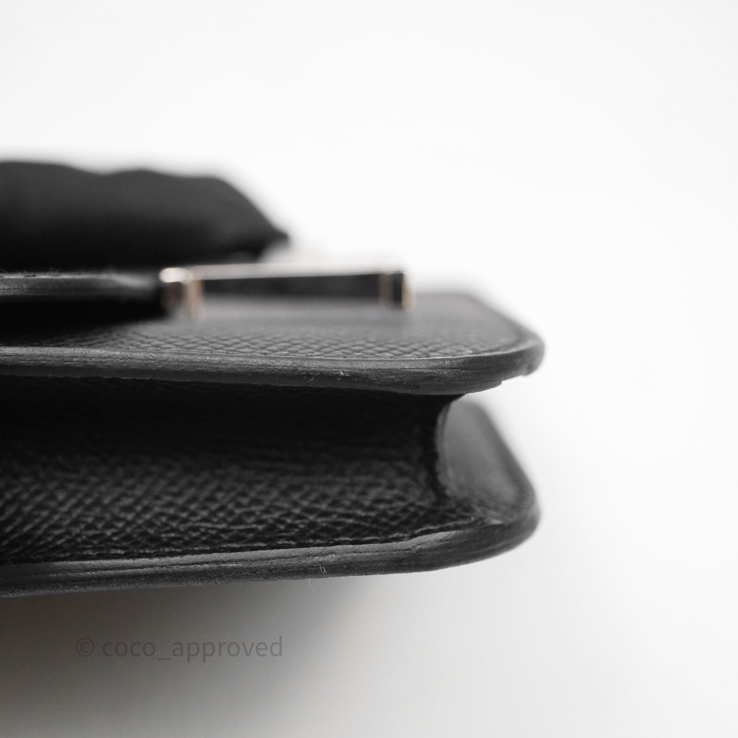 Hermès Constance Slim Wallet Noir 89 Epsom Palladium Hardware