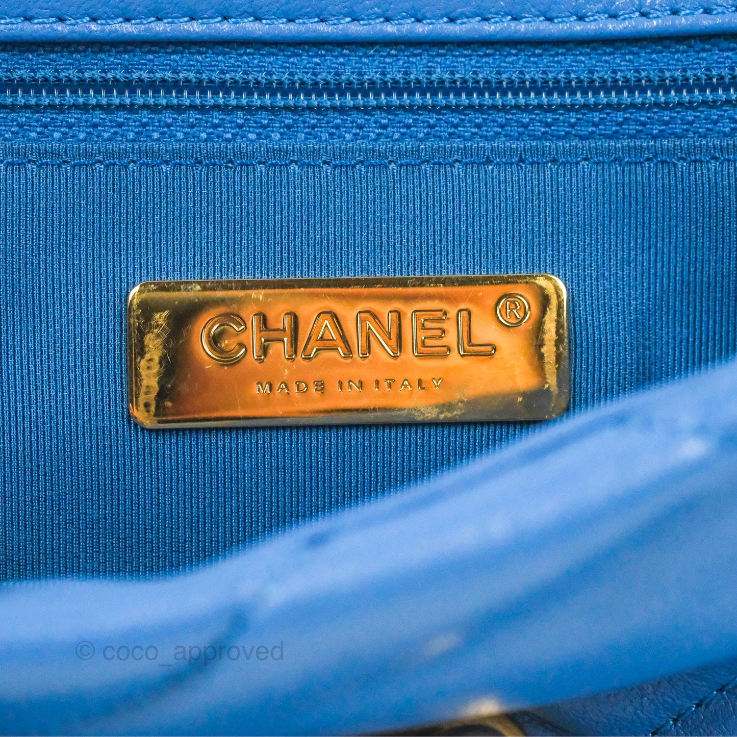 Chanel 19 Small Blue Mixed Hardware