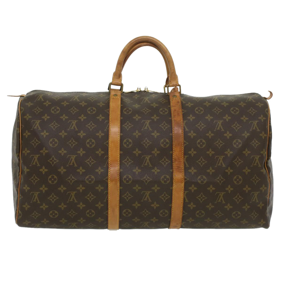 LOUIS VUITTON Monogram Keepall 55 Boston Bag M41424 LV 35547