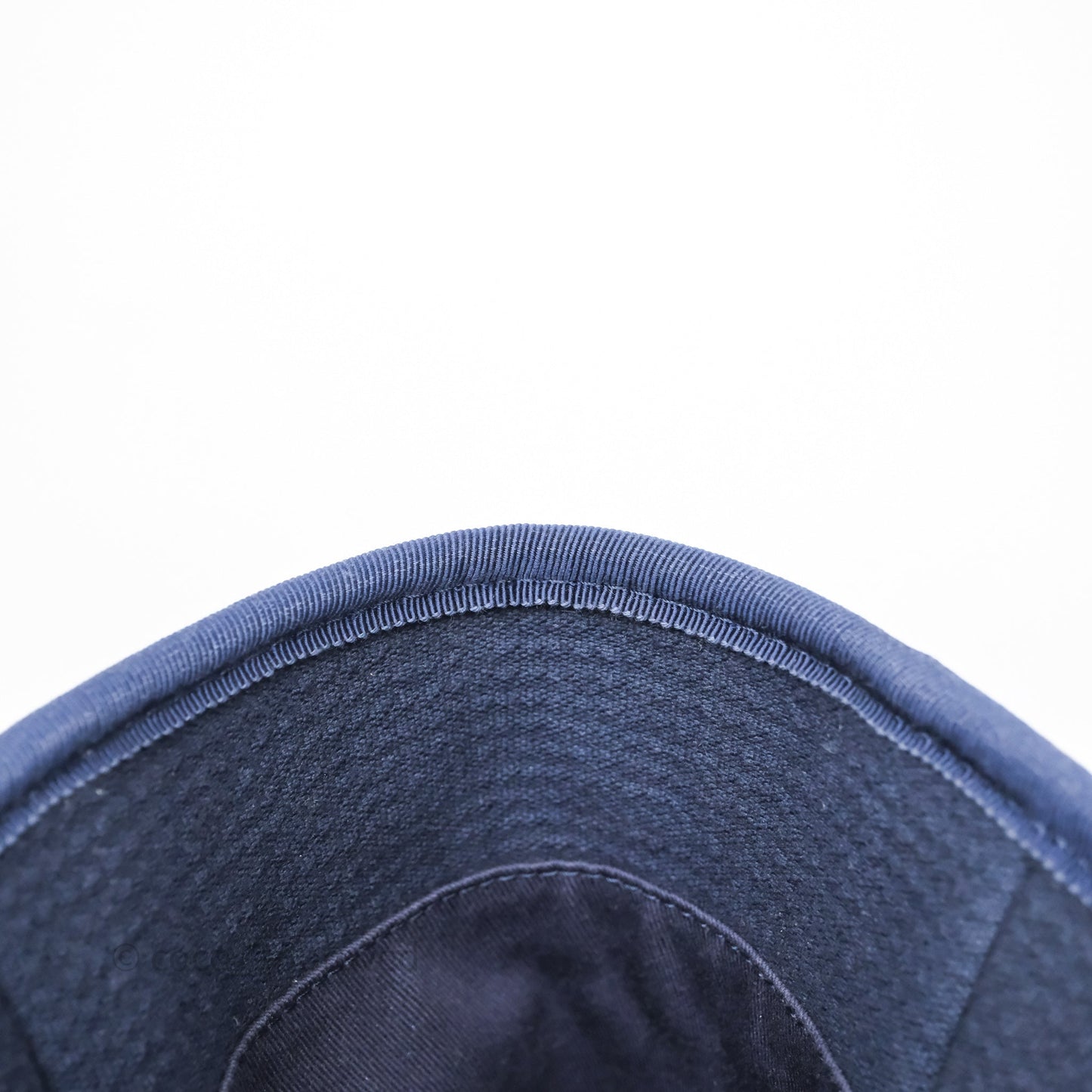 Chanel Large Deauville Navy Canvas Silver Hardware