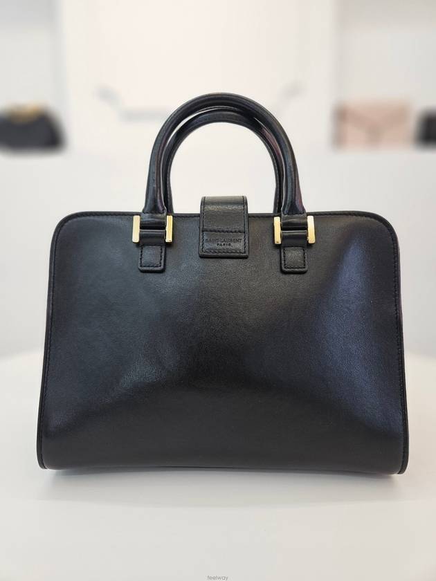 Luxury Saint Laurent Monogram Mini Cabas Bag Black 568853