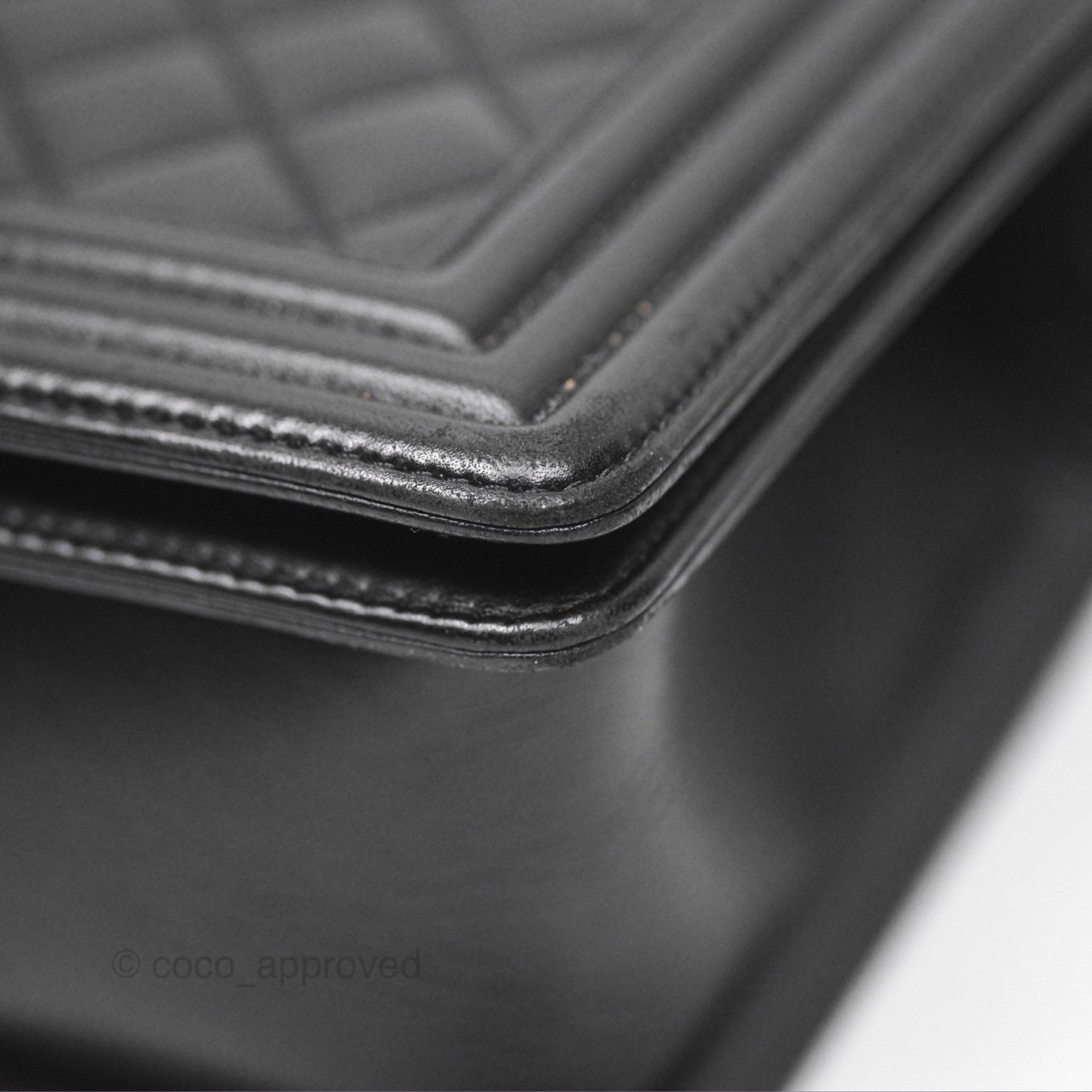 Chanel Medium Boy Quilted Black Lambskin Ruthenium Hardware