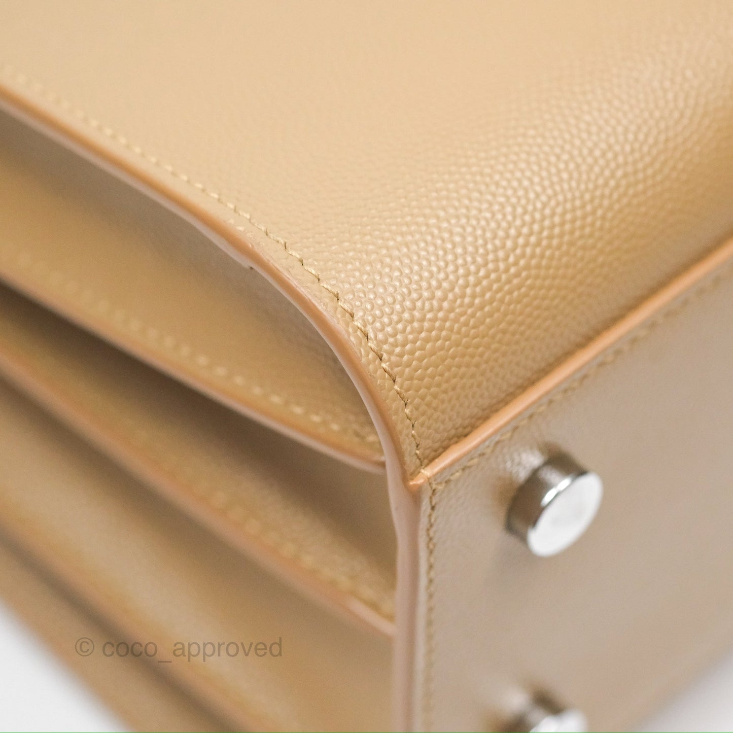 Saint Laurent Baby Classic Sac De Jour Calfskin Beige Silver Hardware