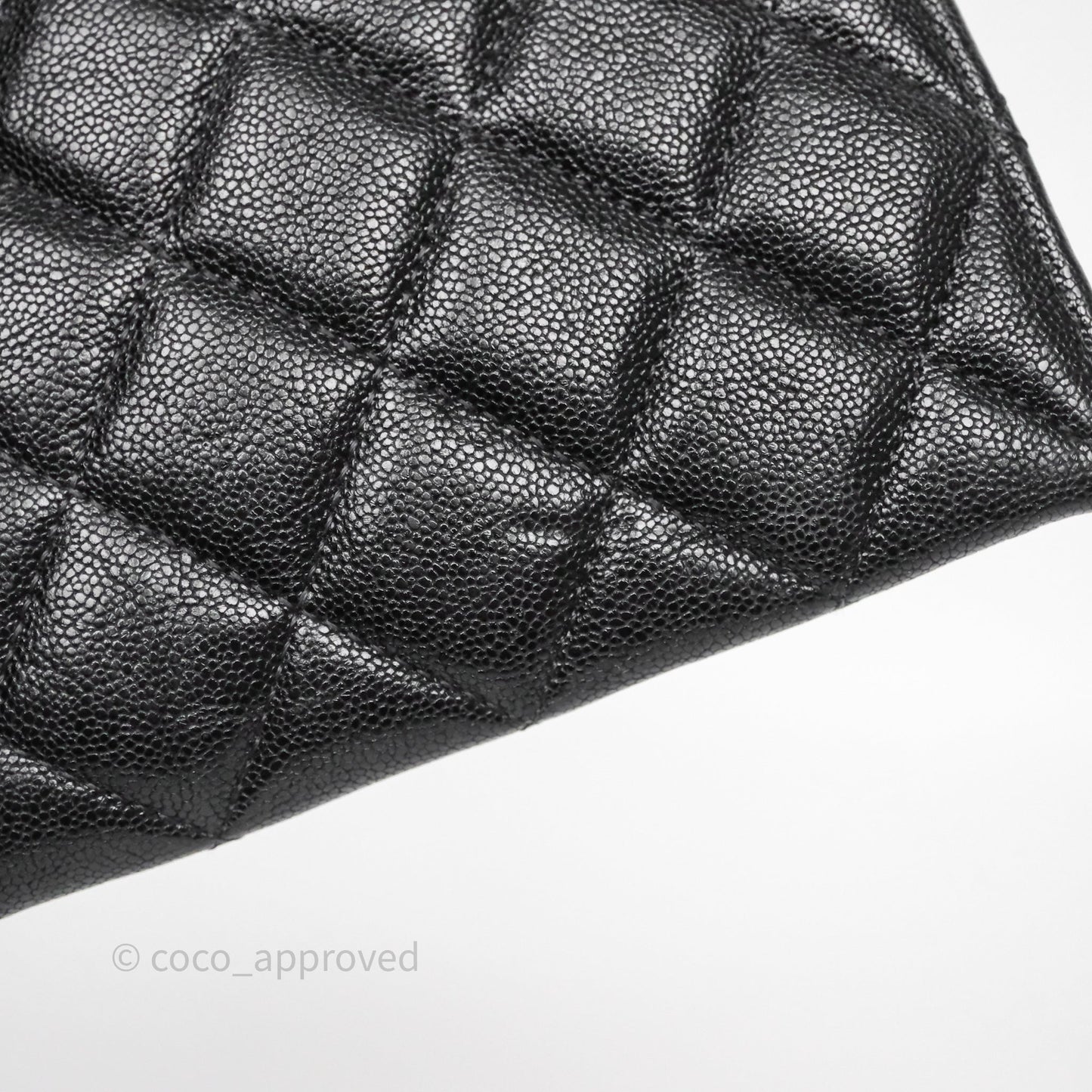 Chanel Boy Zip Long Wallet Black Caviar Gold Hardware