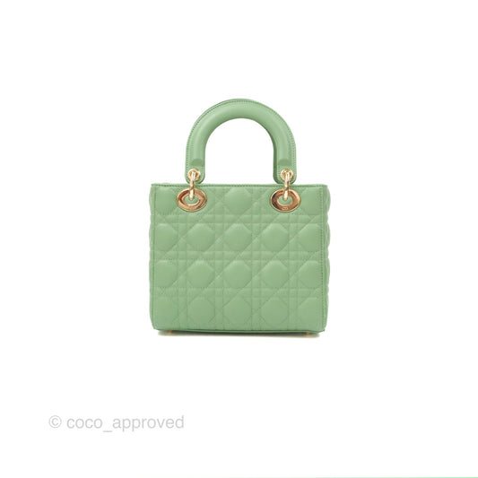 Christian Dior My ABCDior Lady Dior Avocado Green Lambskin Gold Hardware