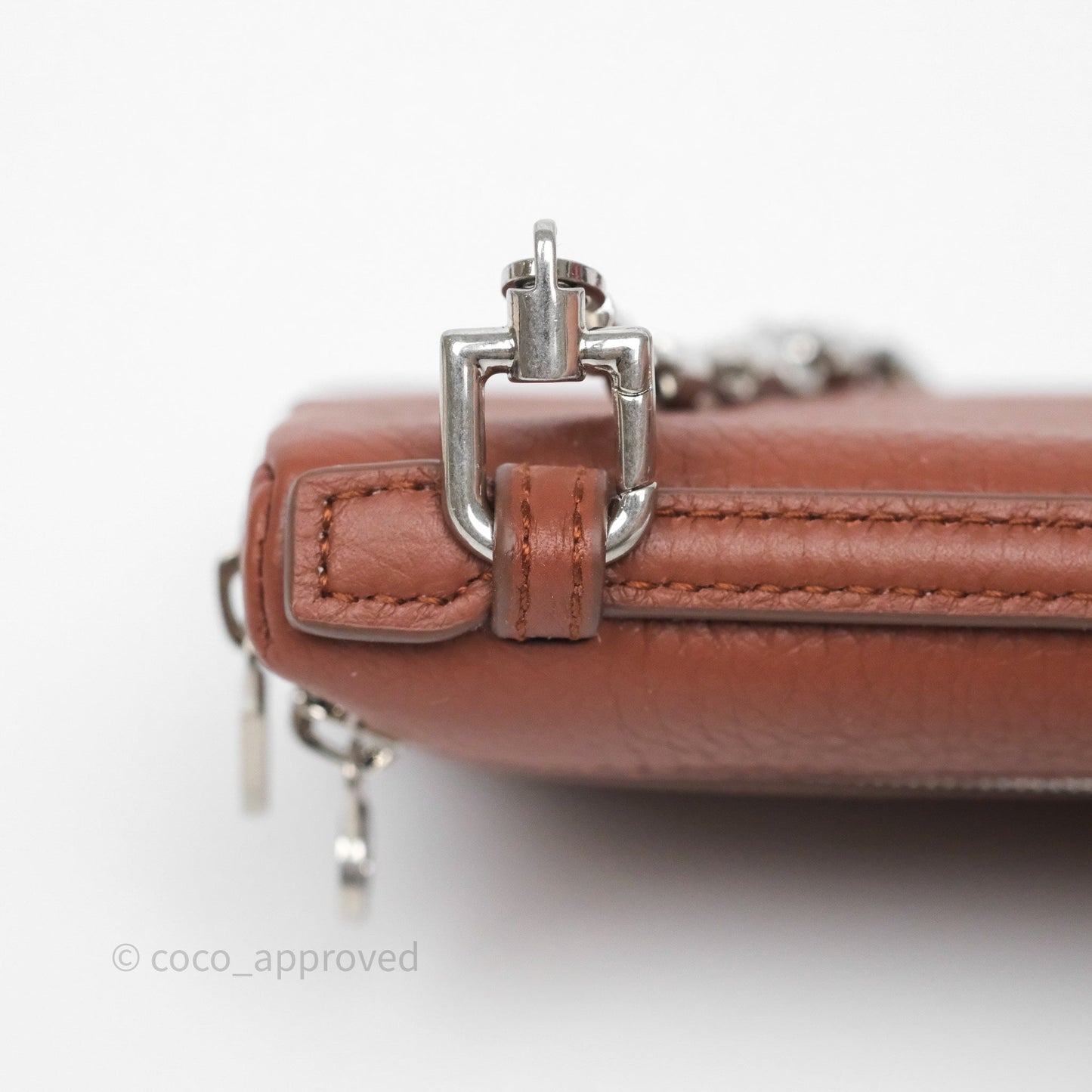 Loro Piana Extra Pocket Mini Pouch Kummel Grained Calfskin