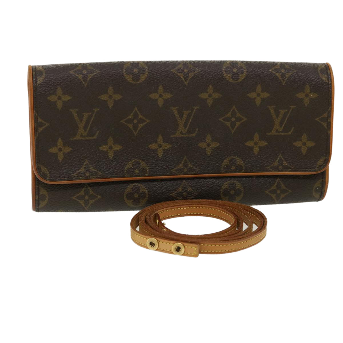 LOUIS VUITTON Monogram Pochette Twin GM Shoulder Bag M51852 LV 35683