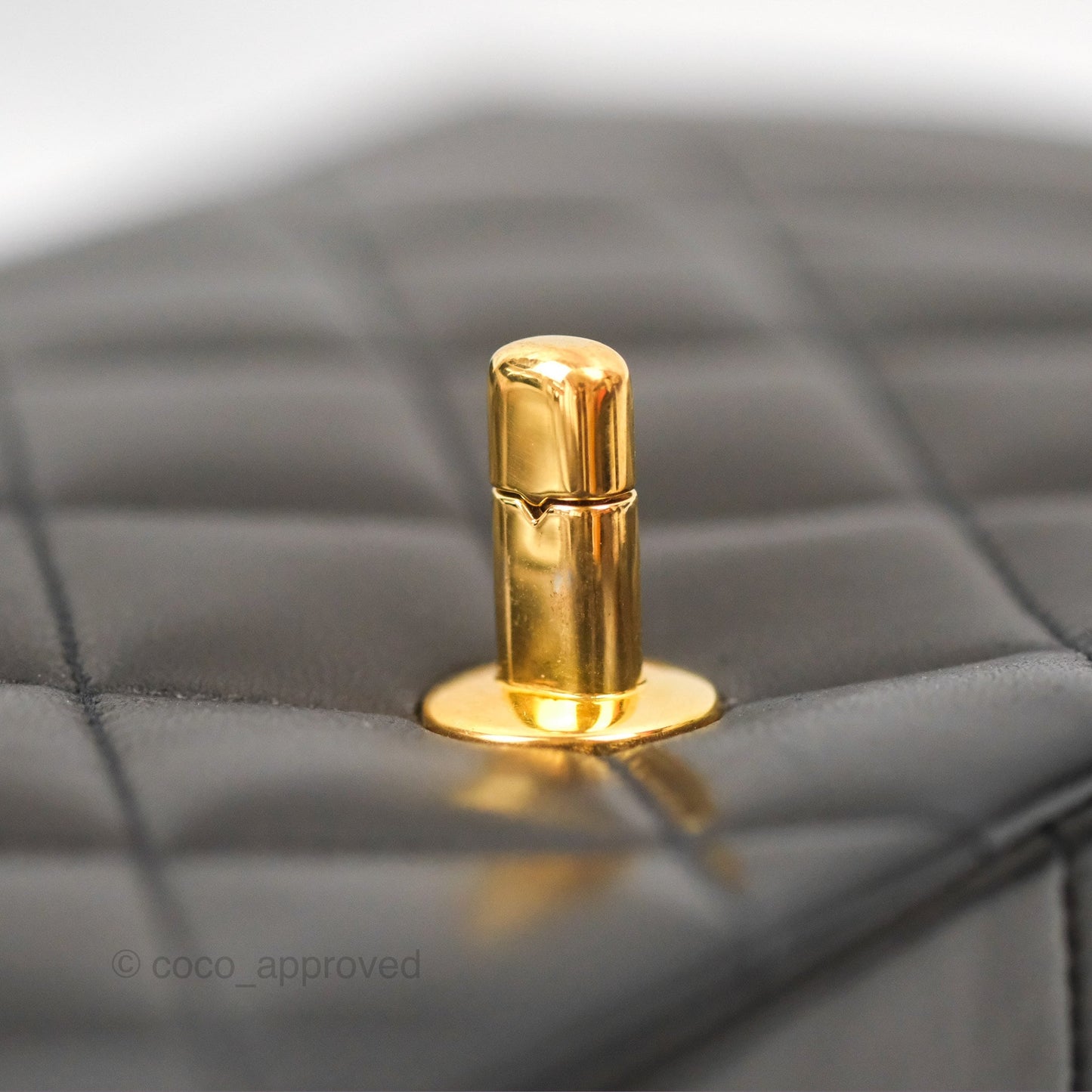 Chanel Vintage Medium Classic Diana Flap Bag Black Quilted Lambskin