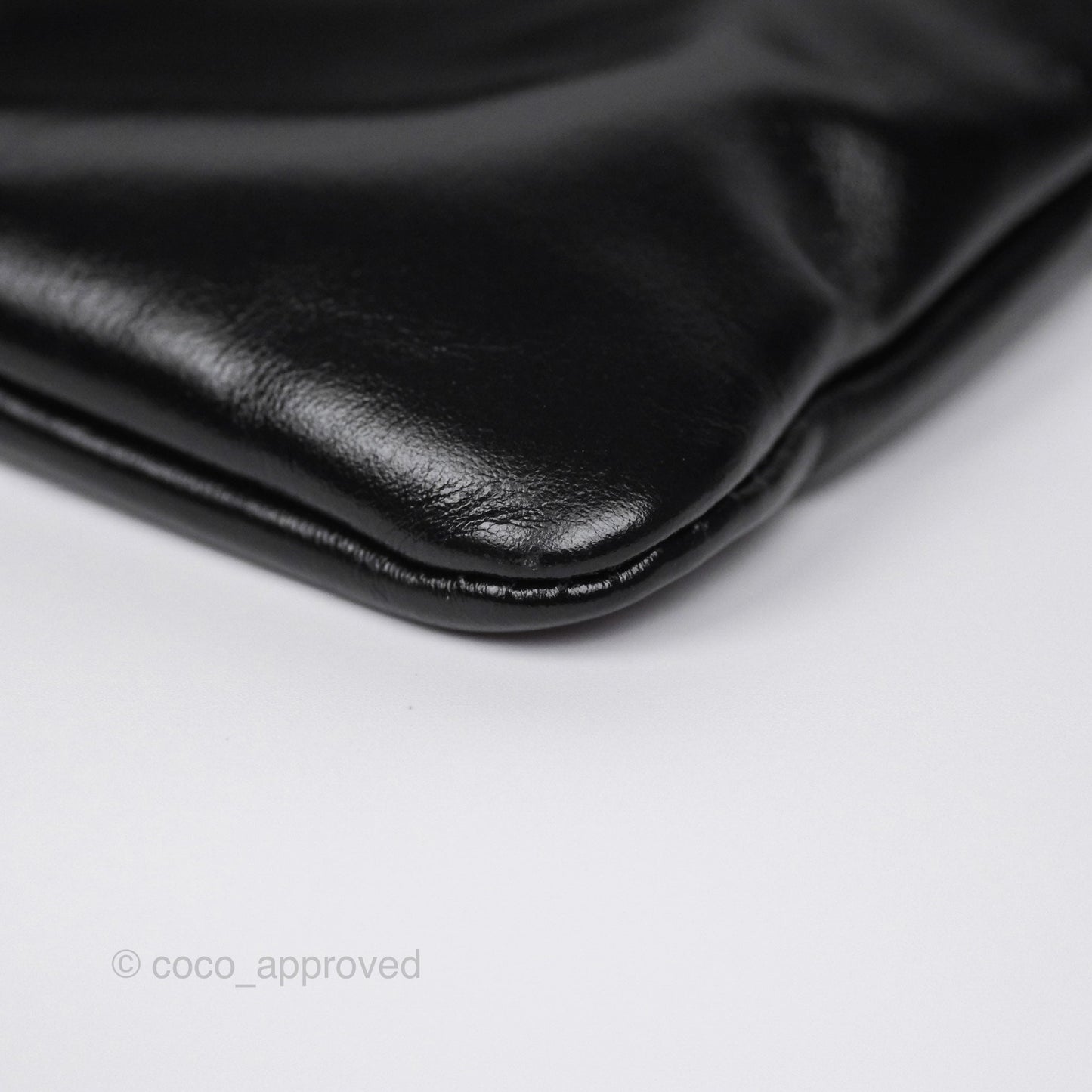 Chanel 22 Small Quilted So Black Shiny Crumpled Calfskin