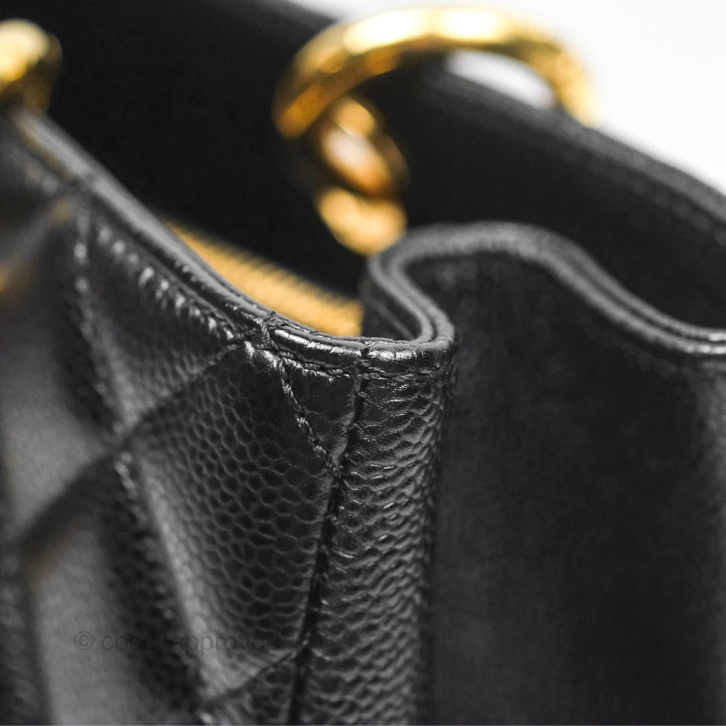 Chanel GST Black Caviar Gold Hardware