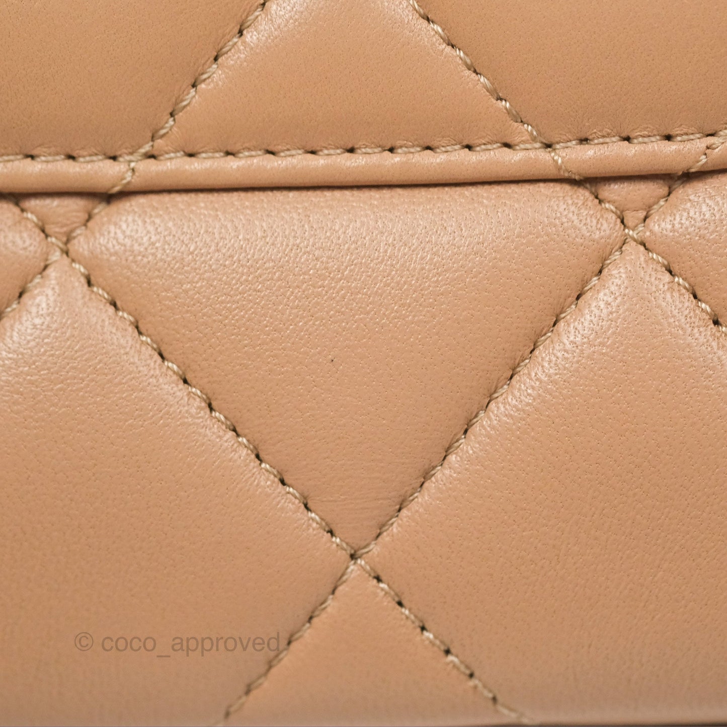 Chanel Trendy CC Small Beige Lambskin Gold Hardware 22S