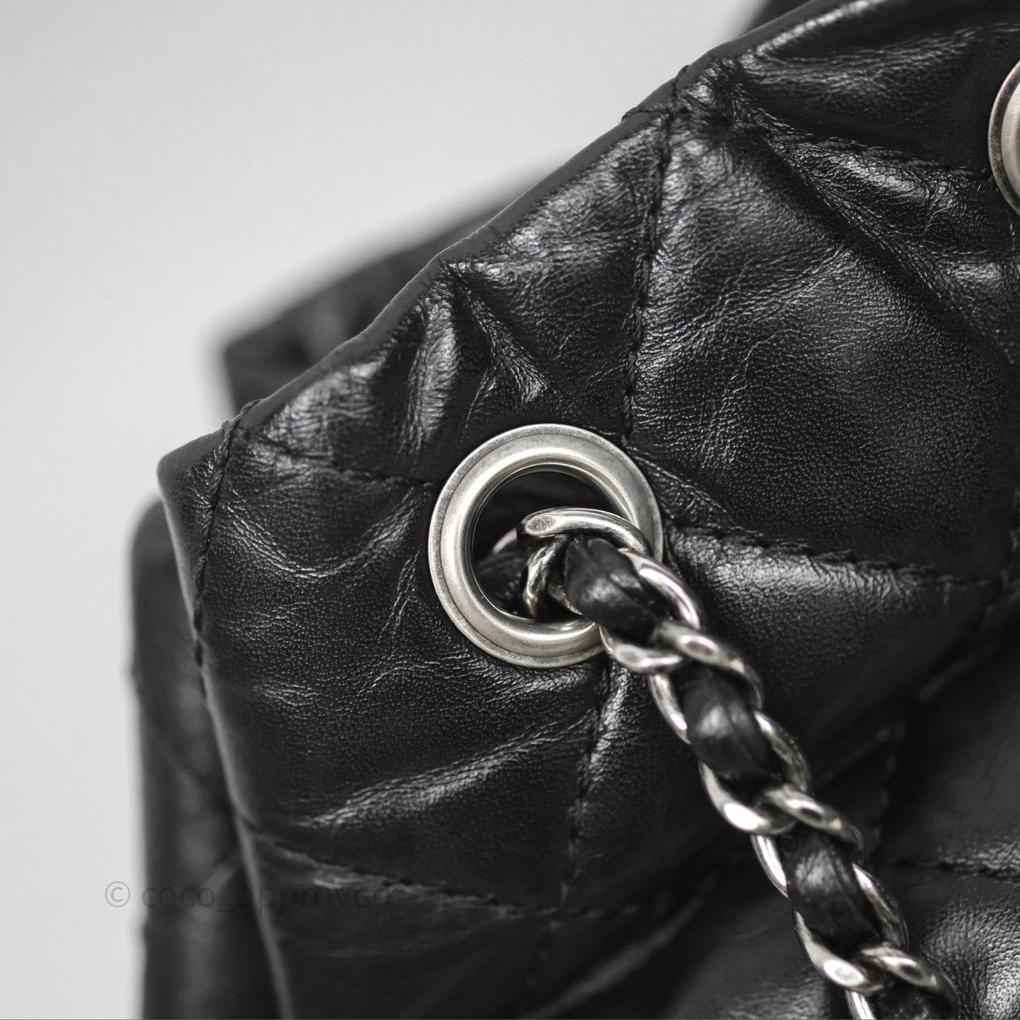 Chanel Small Gabrielle Backpack Black Aged Calfskin