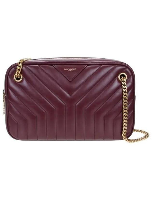 Luxury Saint Laurent Joan Camera Shoulder Bag Burgundy