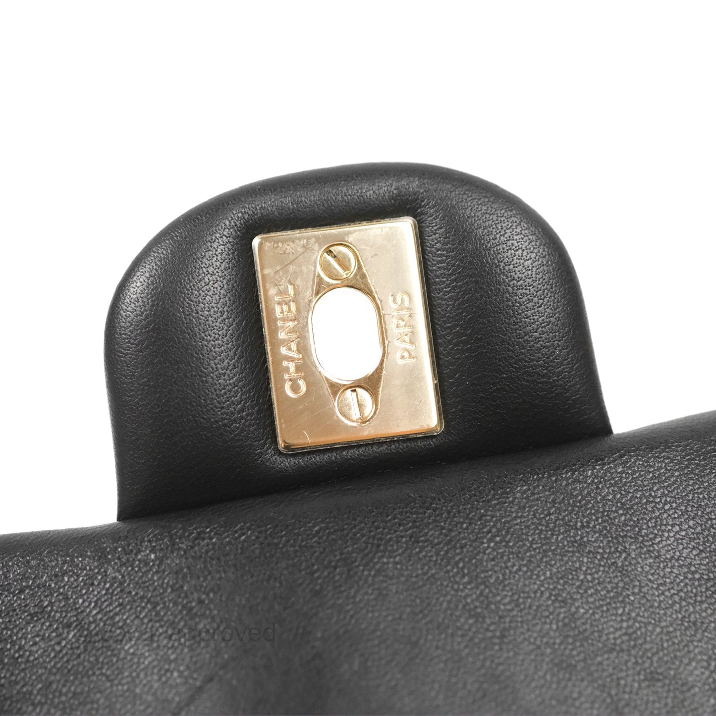 Chanel Top Handle Mini Rectangular Flap Bag Black Lambskin Gold Hardware