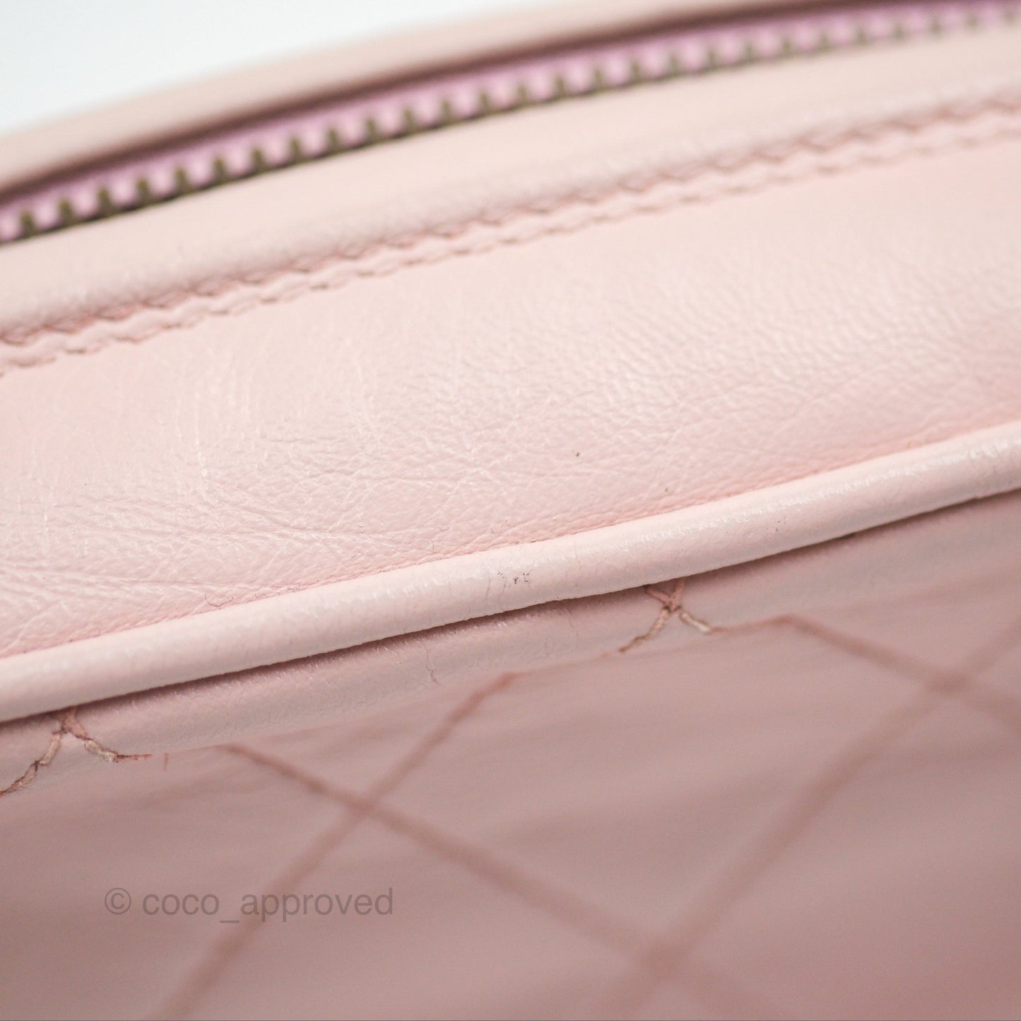 Chanel Vintage Camera Bag Pink Lambskin Gold Hardware