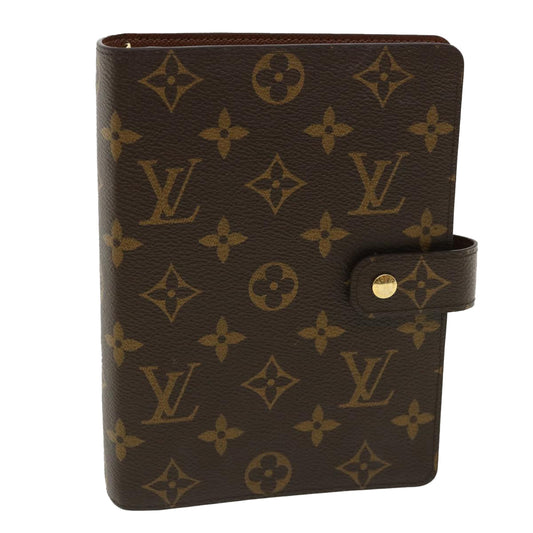 LOUIS VUITTON Monogram Agenda MM Day Planner Cover R20105 LV 35849