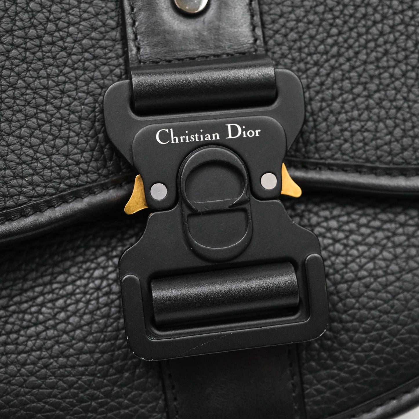 Dior Men's Mini Gallop Bag Black Grained Calfskin