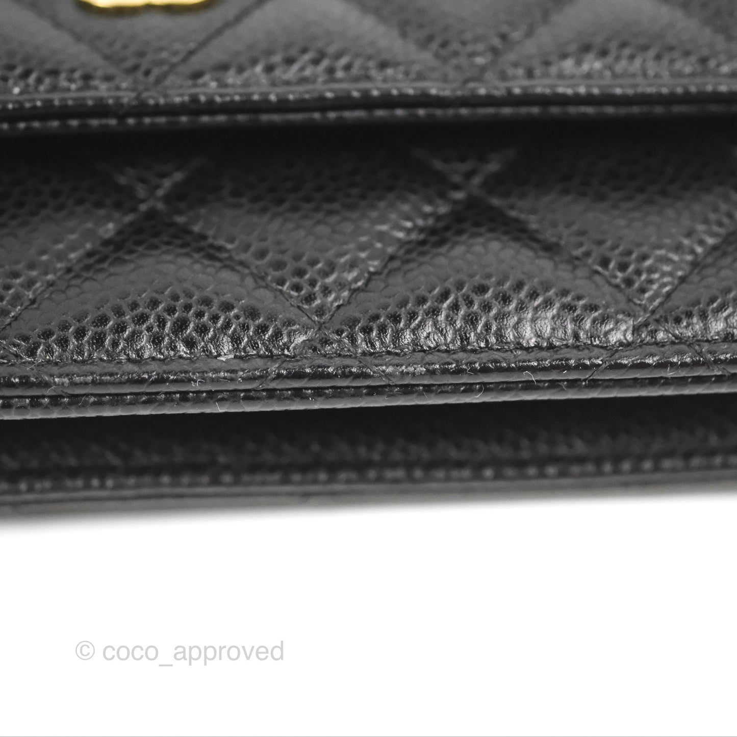 Chanel Classic Quilted WOC Black Caviar Gold Hardware