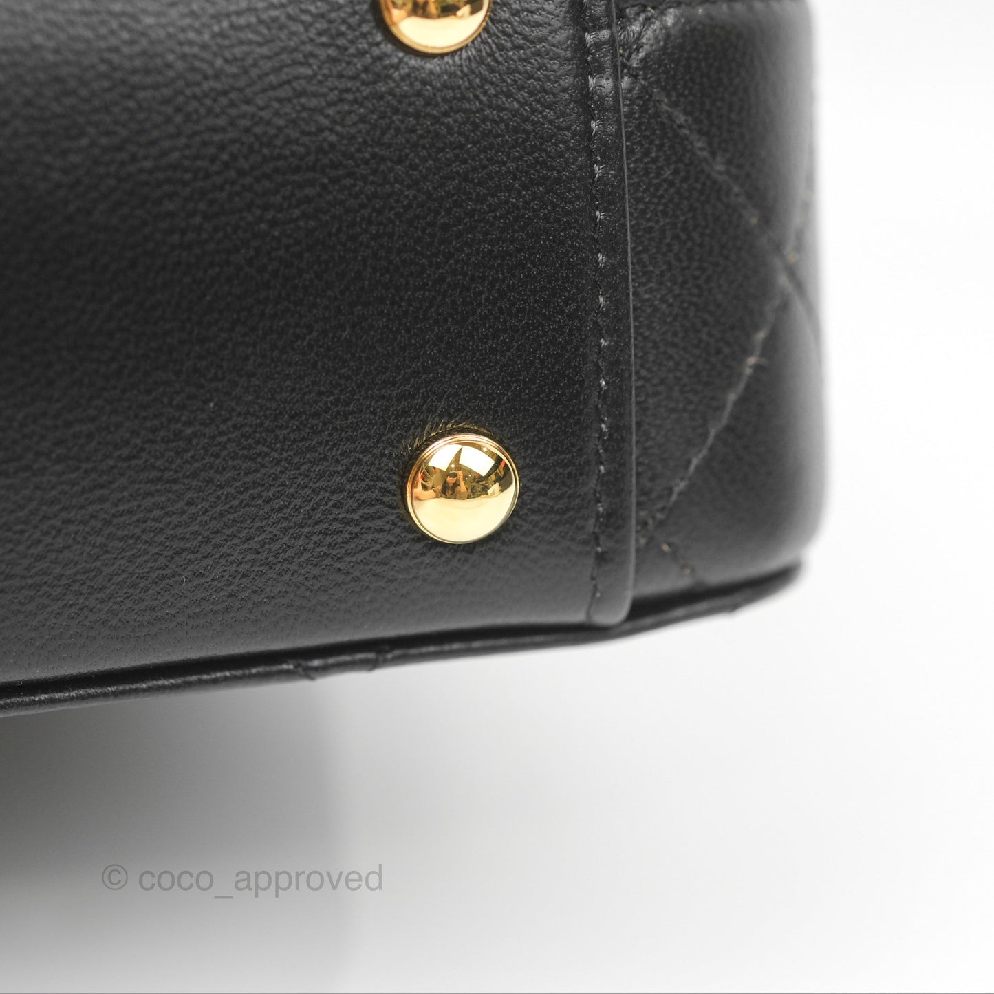 Chanel Small Clutch With Chain Black Lambskin Gold Hardware 23C