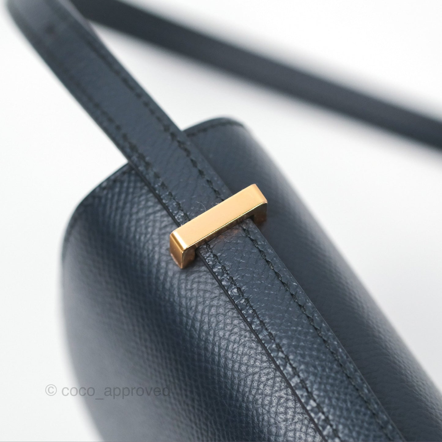 Hermès Constance Mini 18cm Bleu Nuit 2Z Epsom Rose Gold Hardware