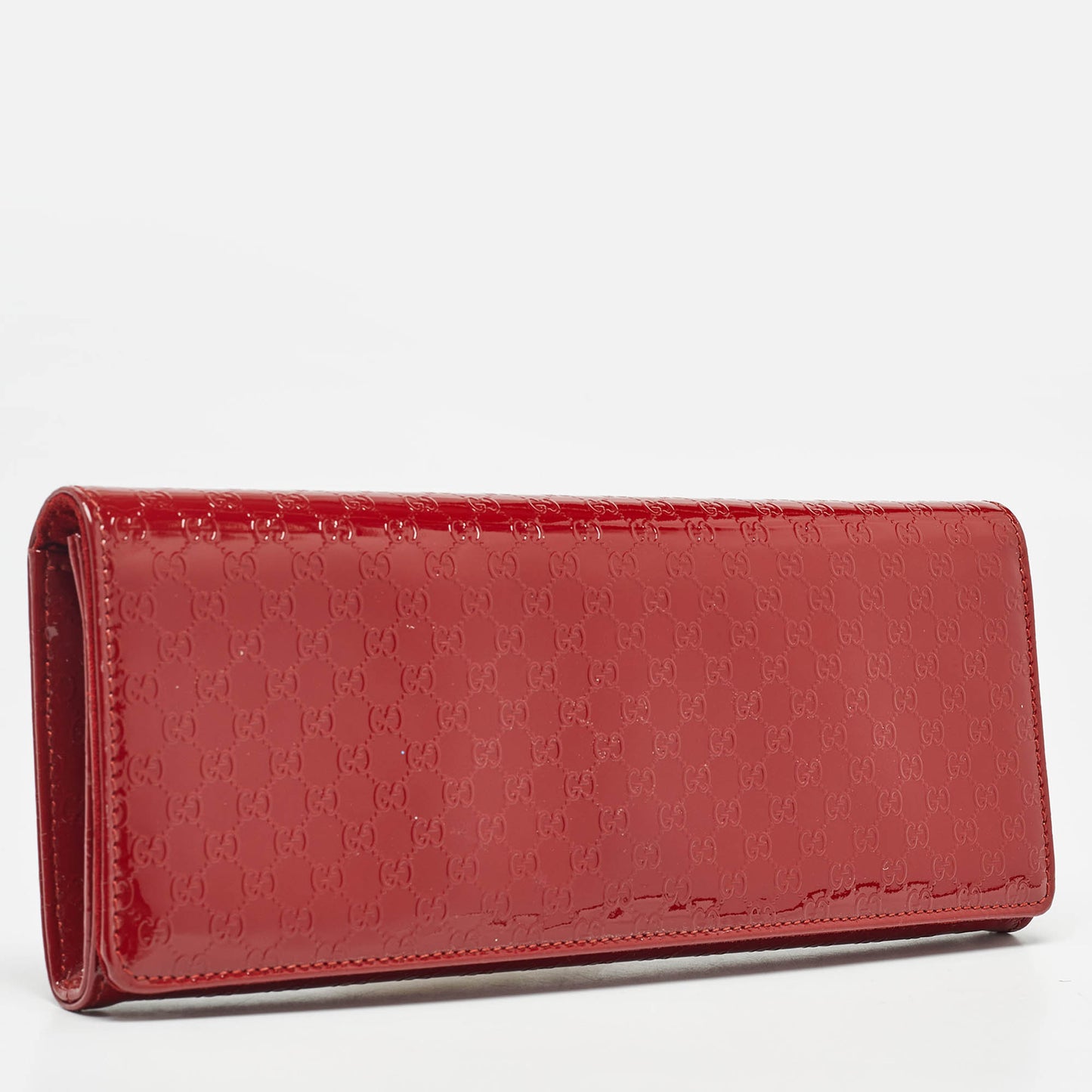 Luxury Gucci Trending 2025 Red MicroLuxury Gucci Trending 2025ssima Patent Leather Broadway Clutch