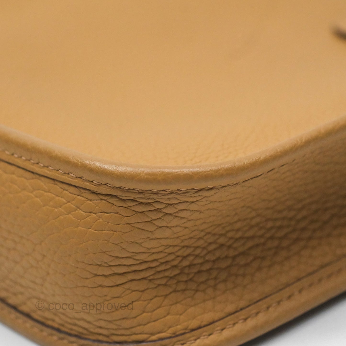 Hermès Mini Evelyne 16 Biscuit 48 Clemence Gold Hardware