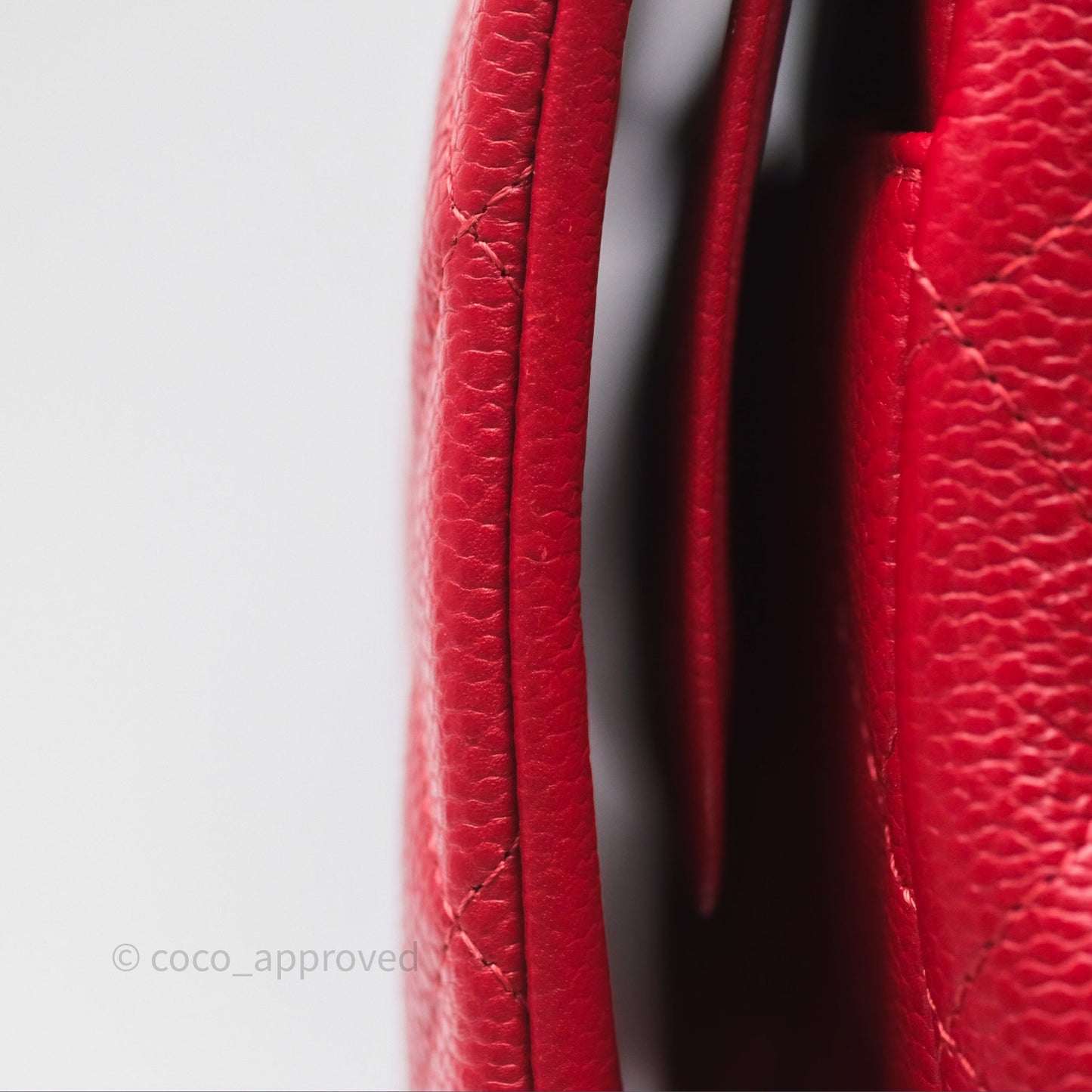 Chanel Quilted Maxi Double Flap Red Caviar Silver Hardware⁣⁣