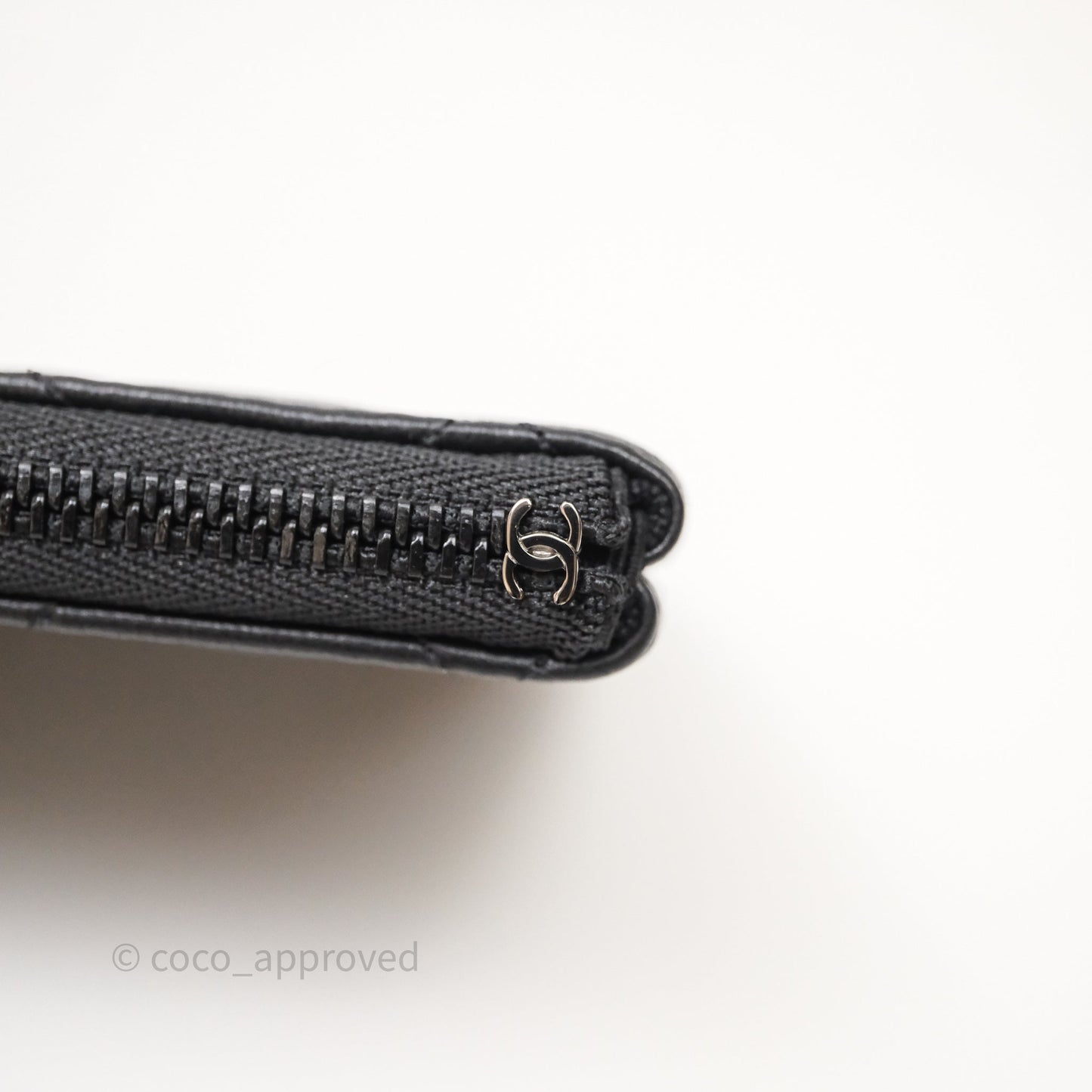 Chanel Classic Mini Quilted O Case So Black Lambskin Black Hardware