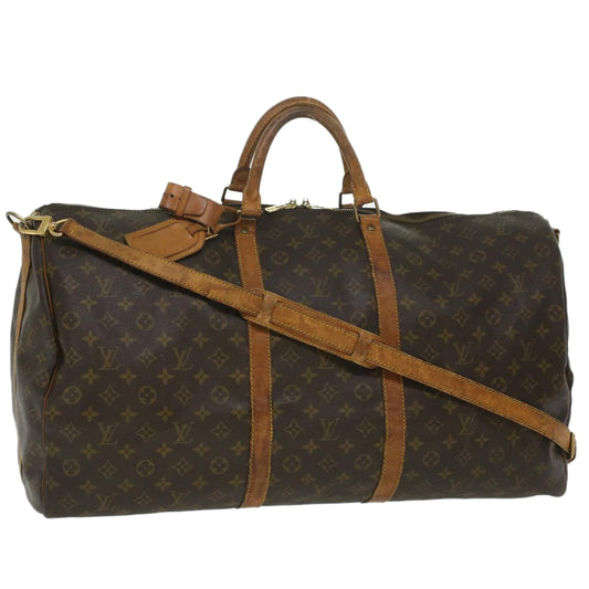 LOUIS VUITTON Monogram Keepall Bandouliere 60 Boston Bag M41412 LV 35986