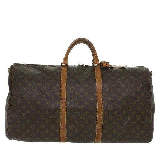 LOUIS VUITTON Monogram Keepall Bandouliere 60 Boston Bag M41412 LV 35986